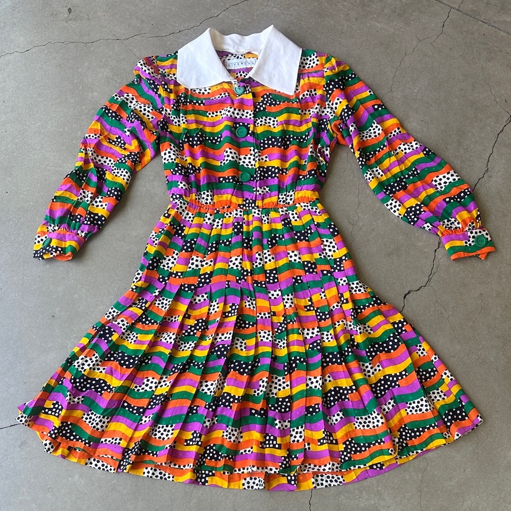 Vintage Givenchy Bright Print Dress